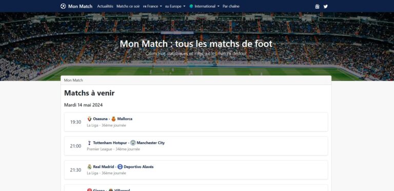 Découvrez Mon-Match.com : l'univers du football à portée de clic