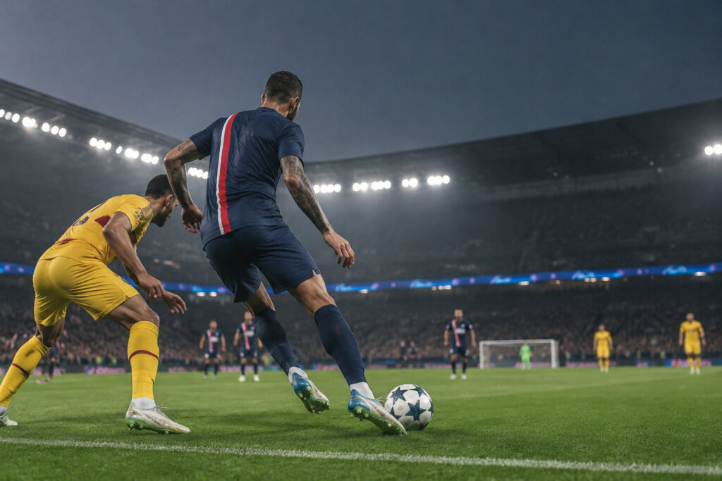 Analyse de la performance de Lucas Hernandez lors de la victoire du PSG (4-2) contre le FC Barcelone, où il a excellé en tant que latéral gauche inattendu